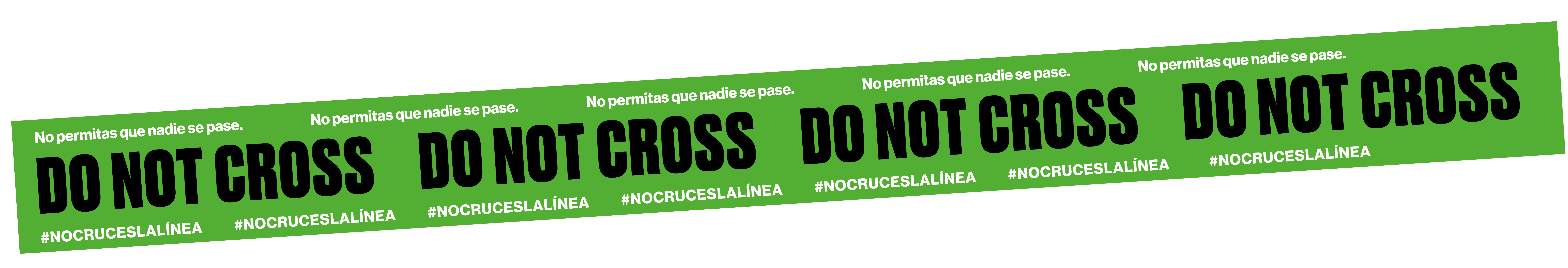 no cruces la linea